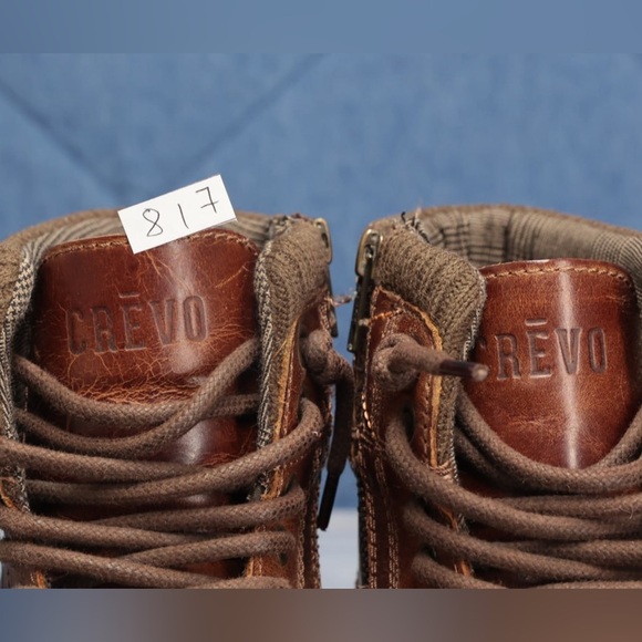 Crevo Camden 225 Cap Toe Chestnut Leather Boot Brown Side Zip Men’s US Sz 10 - Picture 5 of 9